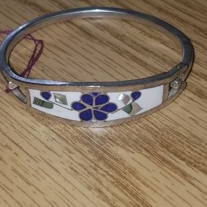 Young girls bracelet..vintage Mexican silver